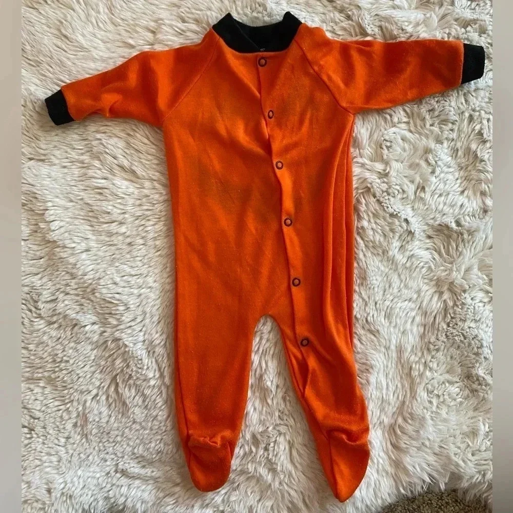 Vintage Lullaby Land Pumpkin Costume Sleeper, Newborn NB